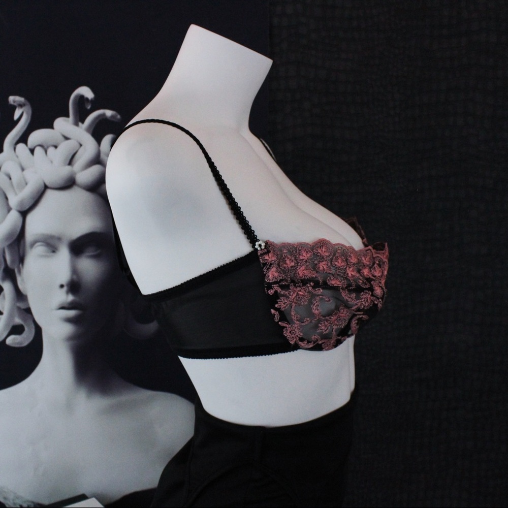 Vintage Christian Dior Floral Lace Bra